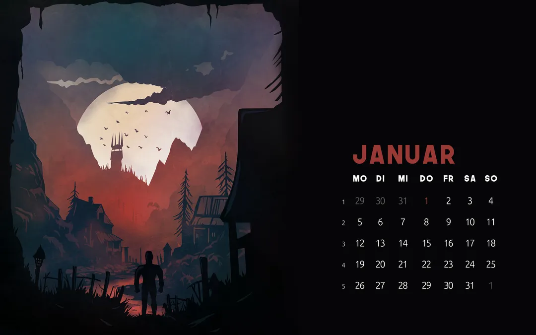 Kalender-Desktops Q1 2026